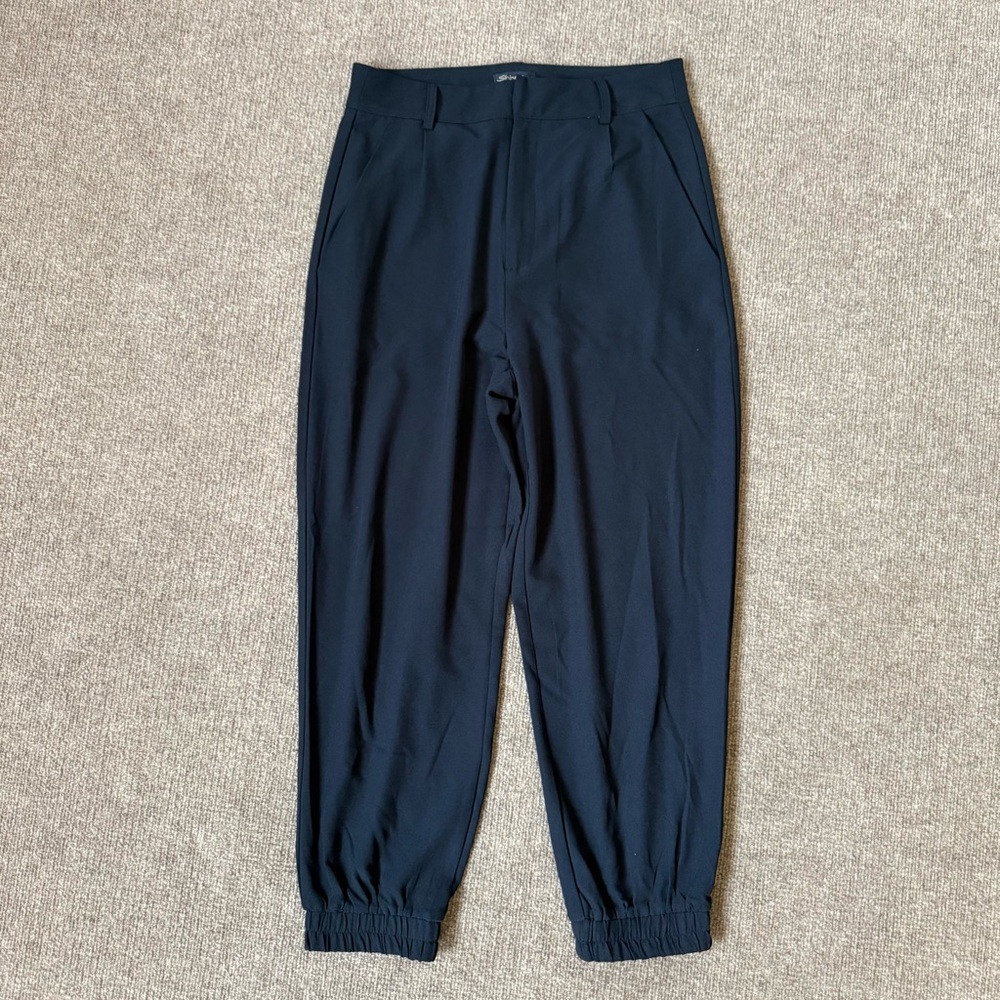 NWOT Shinestar Brand Women’s Black Jogger Style Hugh Rise Dress Pants
